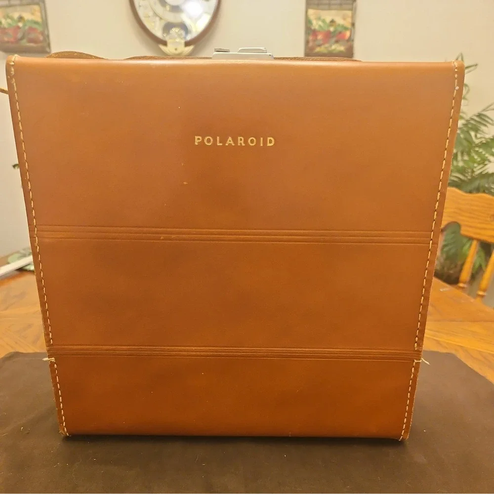 Vintage Polaroid Brown Carrying Hard Shell‎ Case With Snap Lock, Case Only